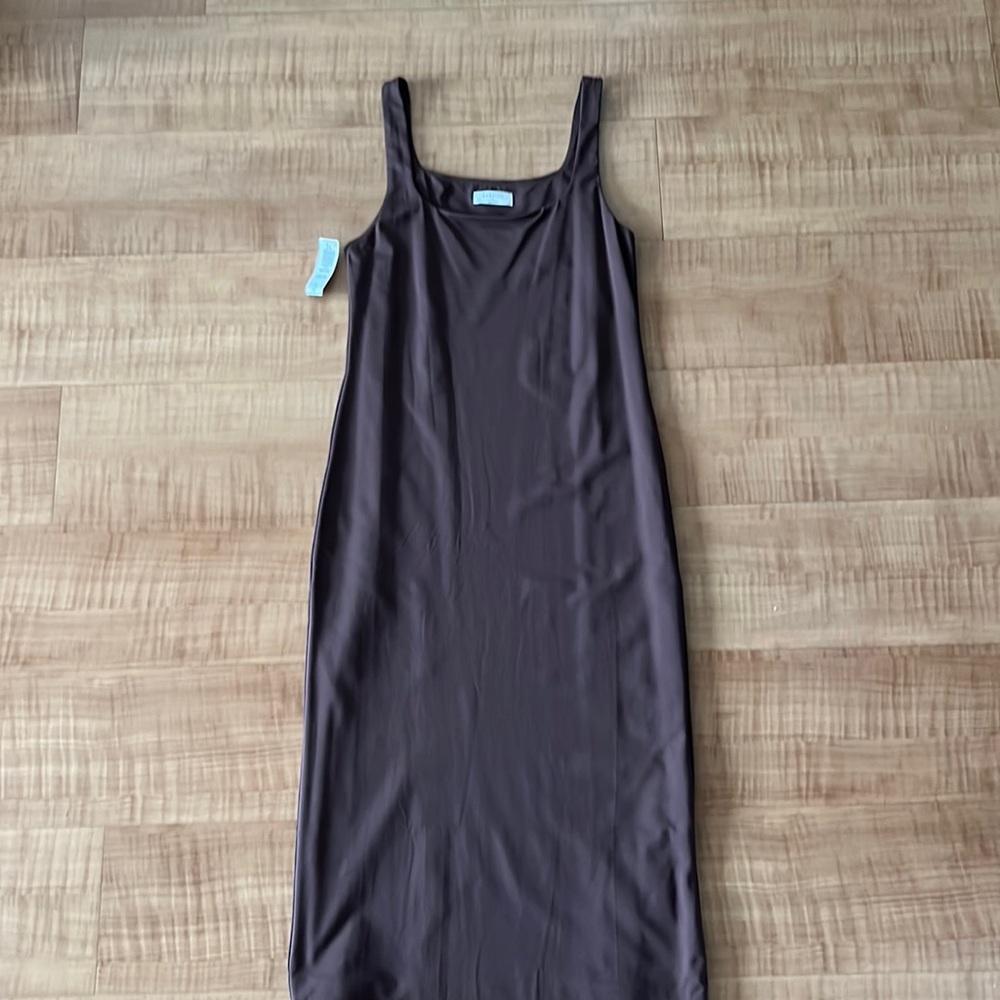 Aritzia Babaton Contour dress (coffee bean); size L